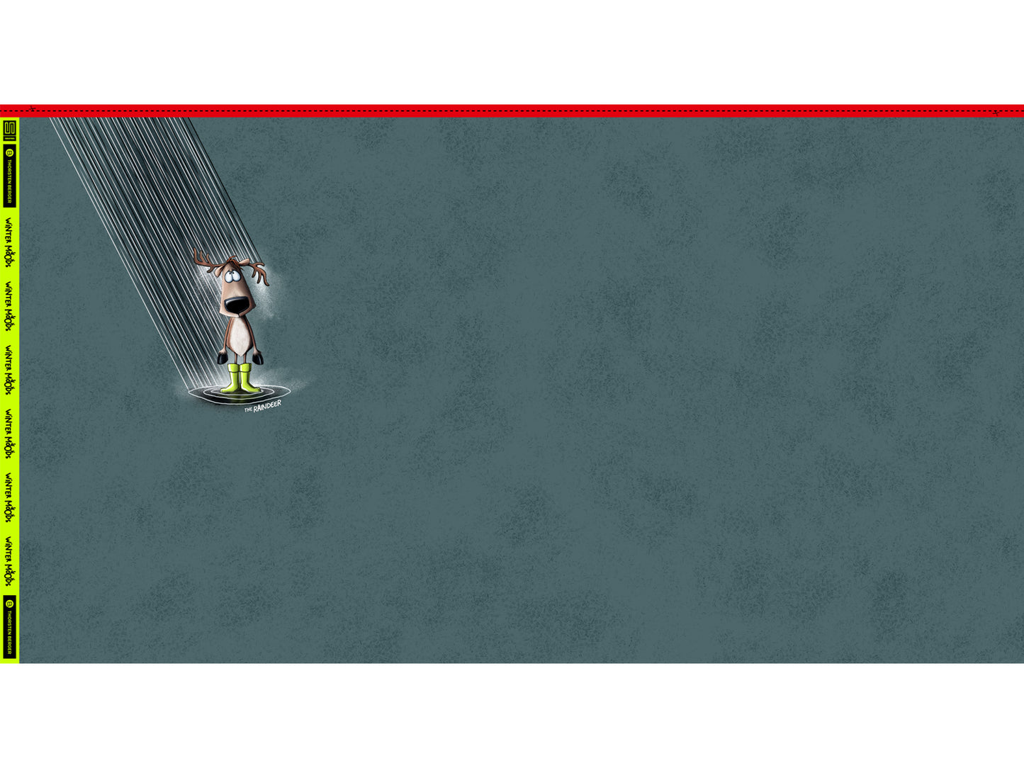 French Terry Stoff - Thorsten Berger WINTER MOODS - The Raindeer PANEL