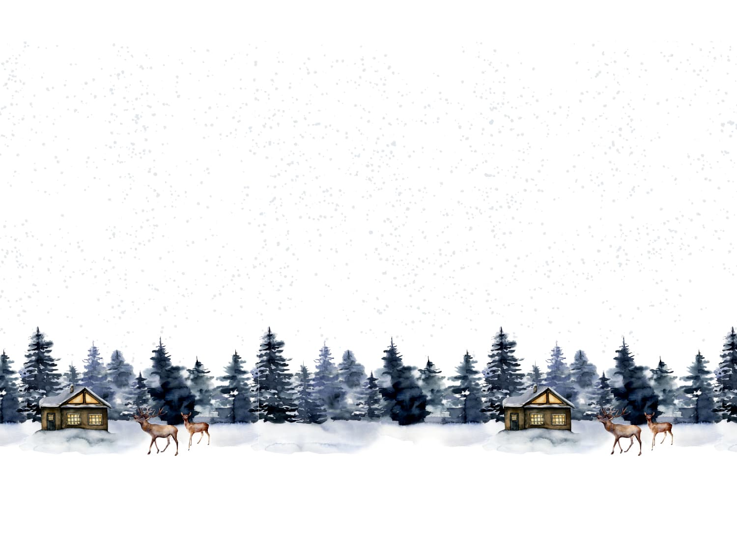 stoff-french-terry-sommersweat-sweat-baumwolle-kathi-kunterbunt-herbst-winter-weihnachten-wald-tannenbaum-reh-hirsch-hase-eichhoernchen-blau-vintage-christmas-PANEL-2