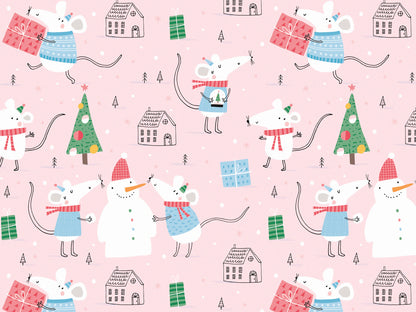 stoff-french-terry-sommersweat-sweat-baumwolle-weihnachts-maus-geschenke-rosa