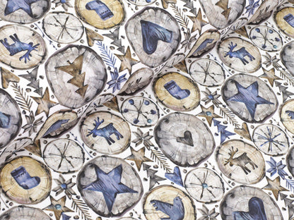 stoff-french-terry-sommersweat-sweat-baumwolle-winter-weihnachten-holz-scheiben-blau-grau-2