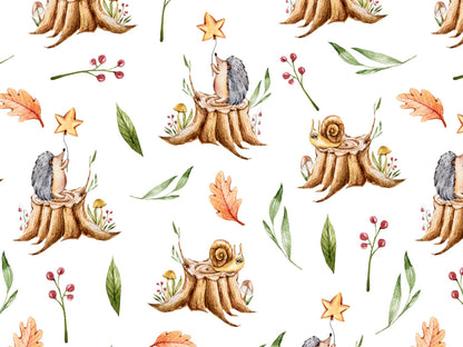 stoff-french-terry-sommersweat-sweat-unangeraut-herbst-winter-laub-baum-schnecke-igel-stern-blaetter-pilze