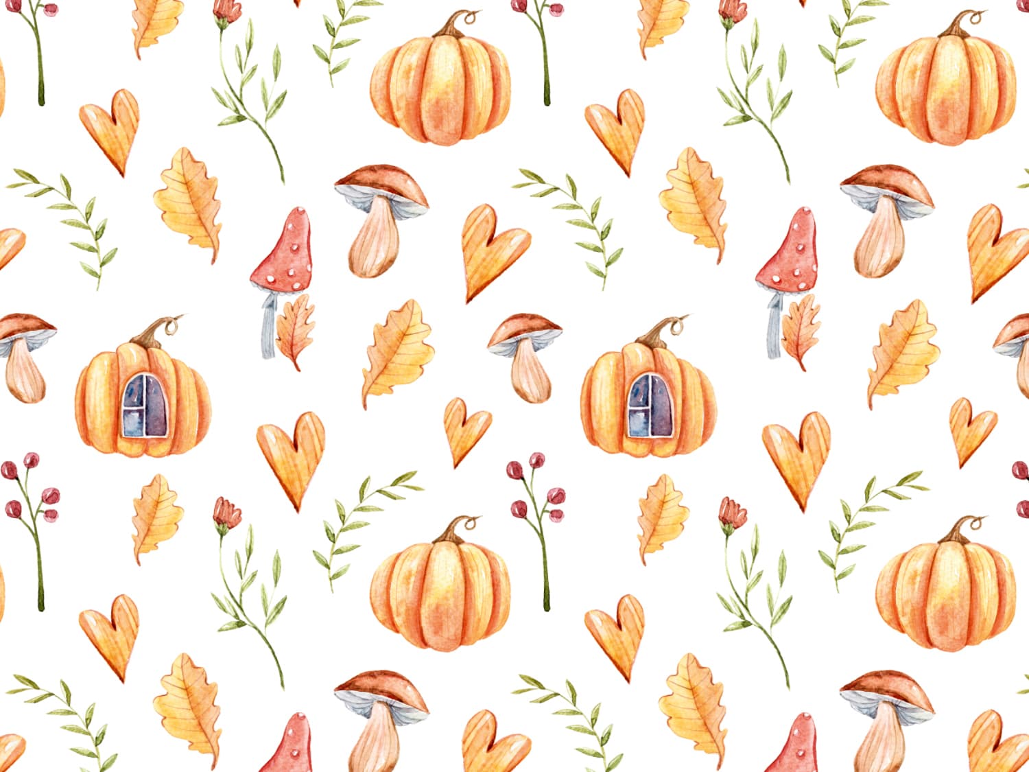 stoff-french-terry-sommersweat-sweat-unangeraut-herbst-winter-pilze-herz-blaetter-laub-fliegenpilz-blumen