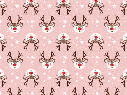 stoff-french-terry-sommersweat-sweat-unangeraut-kathi-kunterbunt-herbst-winter-weihnachten-reh-rentier-rudolph-sterne-tupfen-altrosa