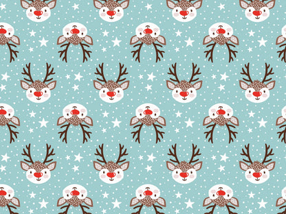 stoff-french-terry-sommersweat-sweat-unangeraut-kathi-kunterbunt-herbst-winter-weihnachten-reh-rentier-rudolph-sterne-tupfen-aqua