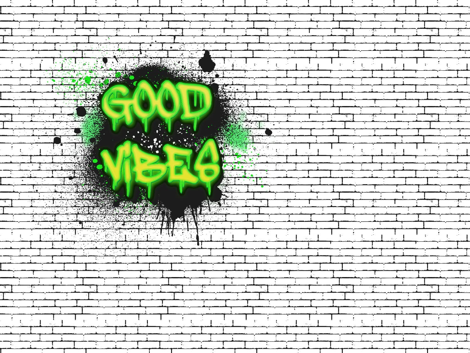 stoff-french-terry-sommersweat-unangeraut-good-vibes-graffiti-schwarz-weiss-gruen-gelb-2