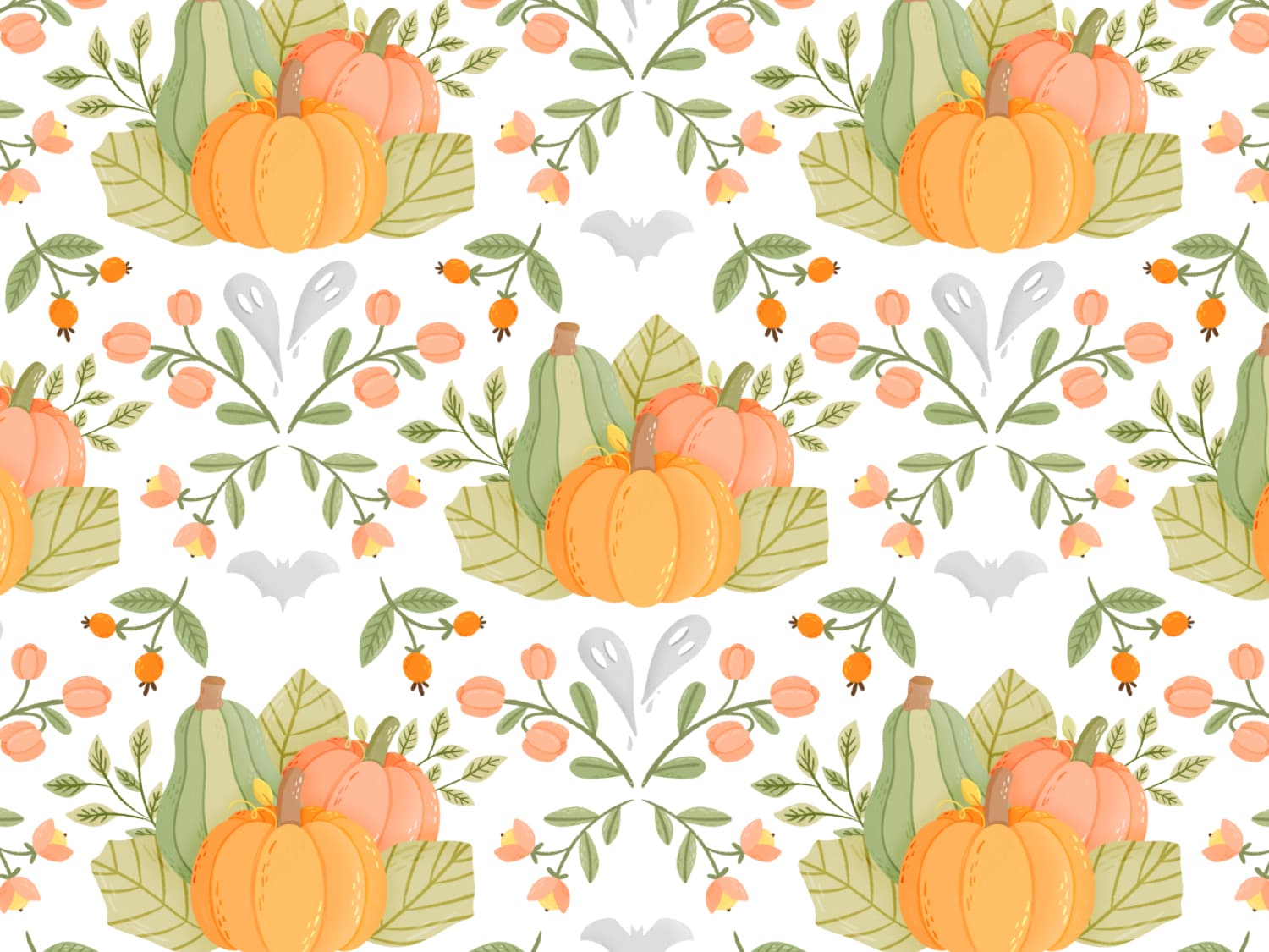 stoff-french-terry-sommersweat-unangeraut-halloween-herbst-pastel-pumpkin-patch-2