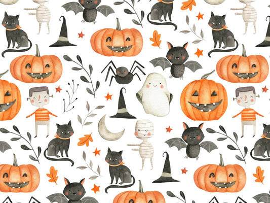 stoff-french-terry-sommersweat-unangeraut-herbst-halloween-kuerbis-fledermaus-gespenst-mumie-spinne-katze-spooky-spectacle