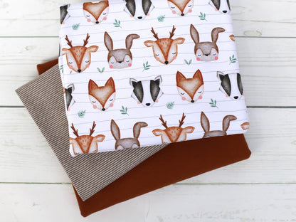 stoff-french-terry-sommersweat-unangeraut-herbst-waldtiere-waldfreunde-fuchs-dachs-reh-hase-into-the-wild-2