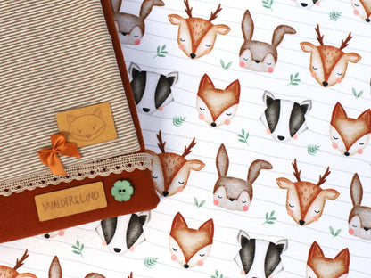 stoff-french-terry-sommersweat-unangeraut-herbst-waldtiere-waldfreunde-fuchs-dachs-reh-hase-into-the-wild-5