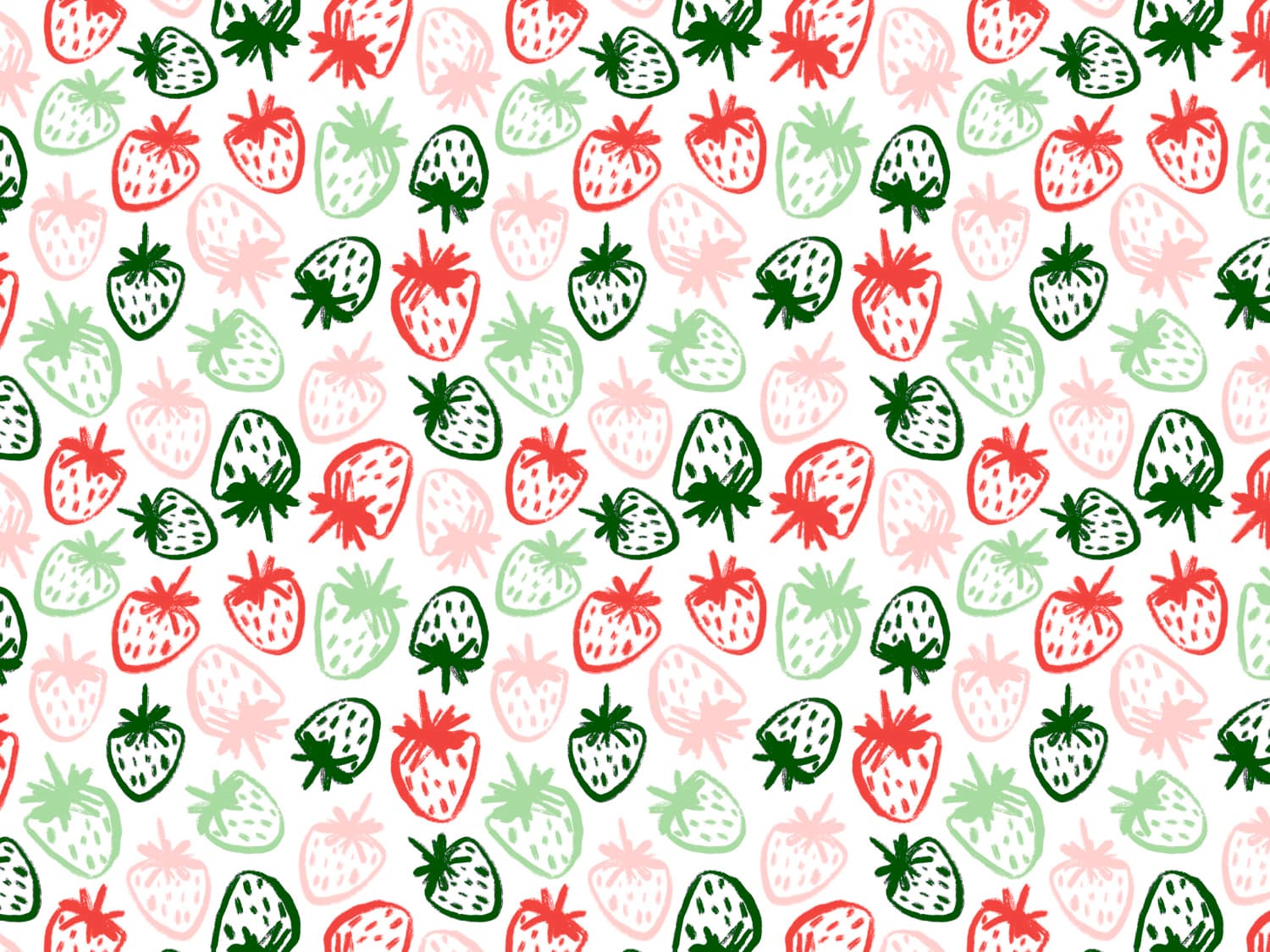 stoff-french-terry-sommersweat-unangeraut-kathi-kunterbunt-fruehling-sommer-frucht-obst-erdbeere-strawberry-gruen-rot-rosa