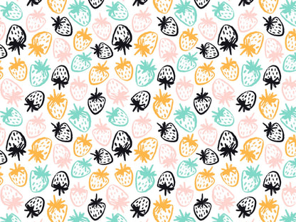 stoff-french-terry-sommersweat-unangeraut-kathi-kunterbunt-fruehling-sommer-frucht-obst-erdbeere-strawberry-senf-mint-rosa