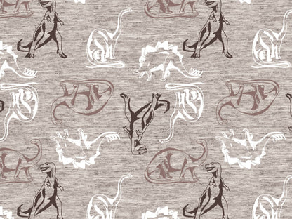 stoff-french-terry-sweat-sommersweat-unangeraut-kathi-kunterbunt-dino-dinosaurier-meliert-braun