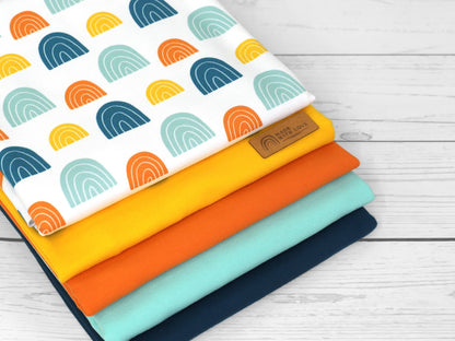 stoff-french-terry-sweat-sommersweat-unangeraut-kathi-kunterbunt-regenbogen-rainbow-petrol-mint-gelb-orange-2