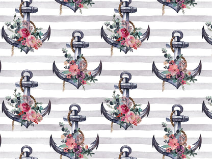 stoff-french-terry-sweat-sommersweat-unangeraut-watercolor-aquarell-anker-anchor-maritim-nautical-streifen-stripes-blumen-flower-grau