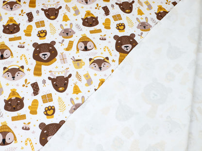 stoff-french-terry-sweat-unangeraut-sommersweat-kathi-kunterbunt-winter-weihnachten-tiere-baer-reh-fuchs-eule-hase-waldtiere-forest-friends-braun-senf-2