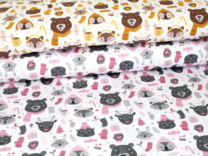 stoff-french-terry-sweat-unangeraut-sommersweat-kathi-kunterbunt-winter-weihnachten-tiere-baer-reh-fuchs-eule-hase-waldtiere-forest-friends-serie