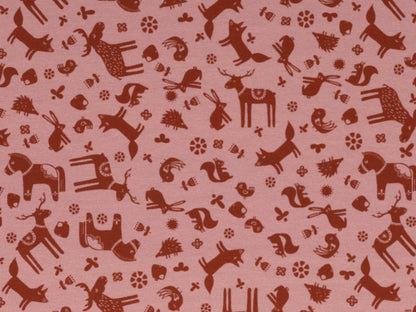 stoff-french-terry-unangeraut-baumwolle-swafing-bienvenido-colorido-moozie-woozie