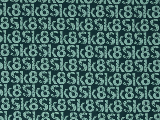 stoff-french-terry-unangeraut-baumwolle-swafing-lycklig-design-skate-sk8-petrol-mint-2