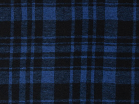 stoff-jacquard-baumwolle-jersey-kariert-karo-george-royalblau-schwarz