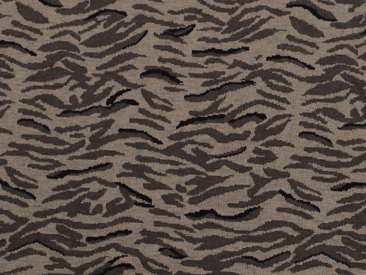 Jacquardjersey Stoff - Animal Print - schlamm
