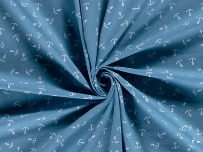 stoff-jersey-baumwolle-baumwolljersey-anker-qreuz-und-quer-anchor-maritim-marine-nautical-helles-jeansblau-weiss-2