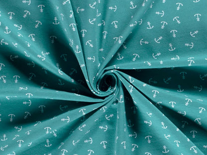 stoff-jersey-baumwolle-baumwolljersey-anker-qreuz-und-quer-anchor-maritim-marine-nautical-seegruen-weiss-2