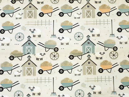 Jersey Stoff - Bauernhof - Schaf