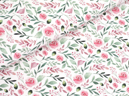 stoff-jersey-baumwolle-baumwolljersey-blumen-watercolor-aquarell-rosa-gruen-2