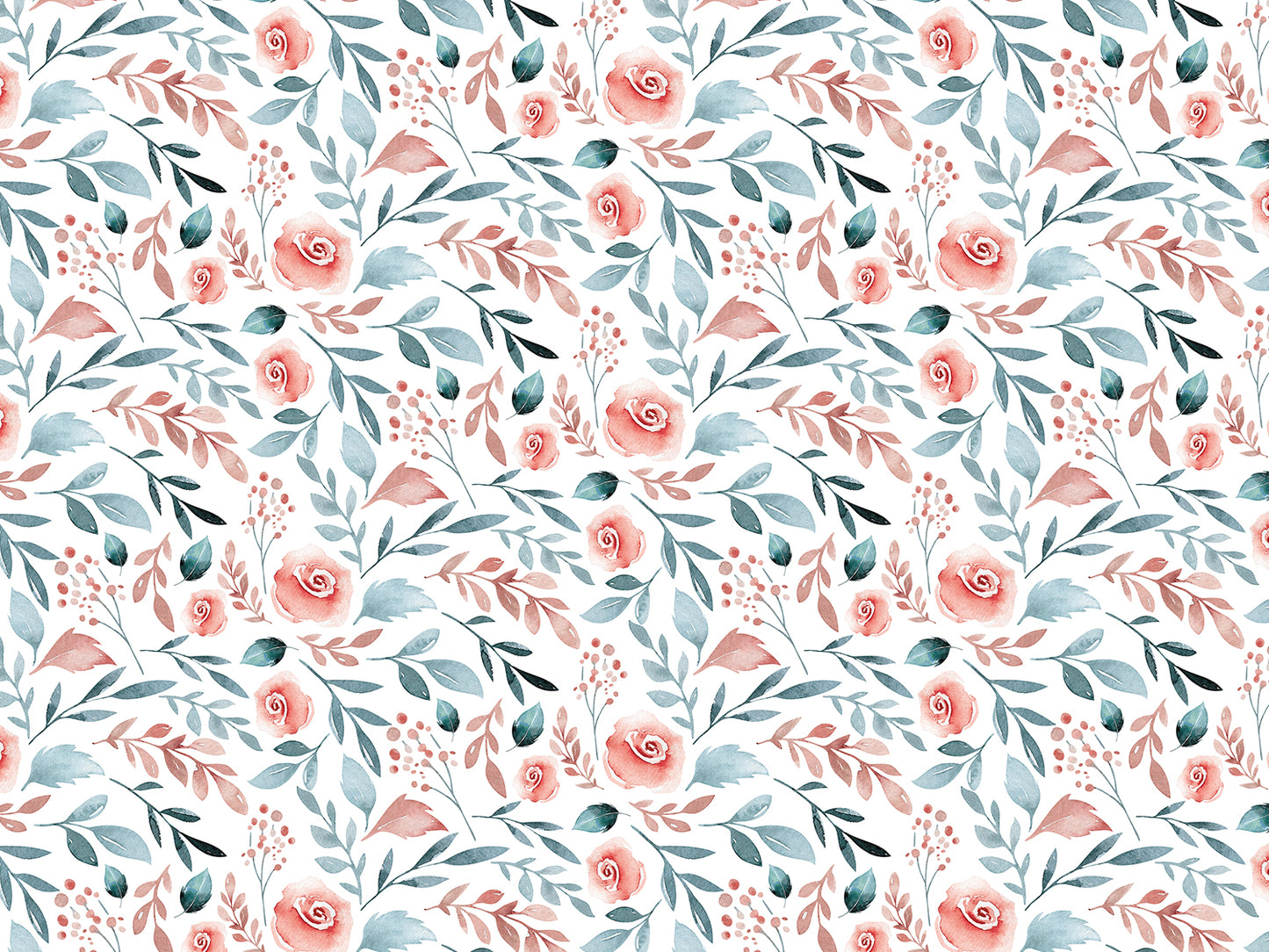 stoff-jersey-baumwolle-baumwolljersey-blumen-watercolor-aquarell-rot-petrol
