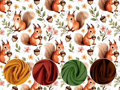 Tissu jersey - Festive Friends - Souris