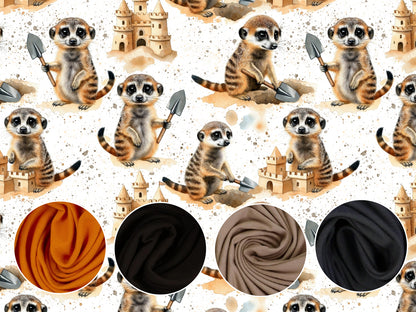 Tissu jersey - Festive Friends - Souris