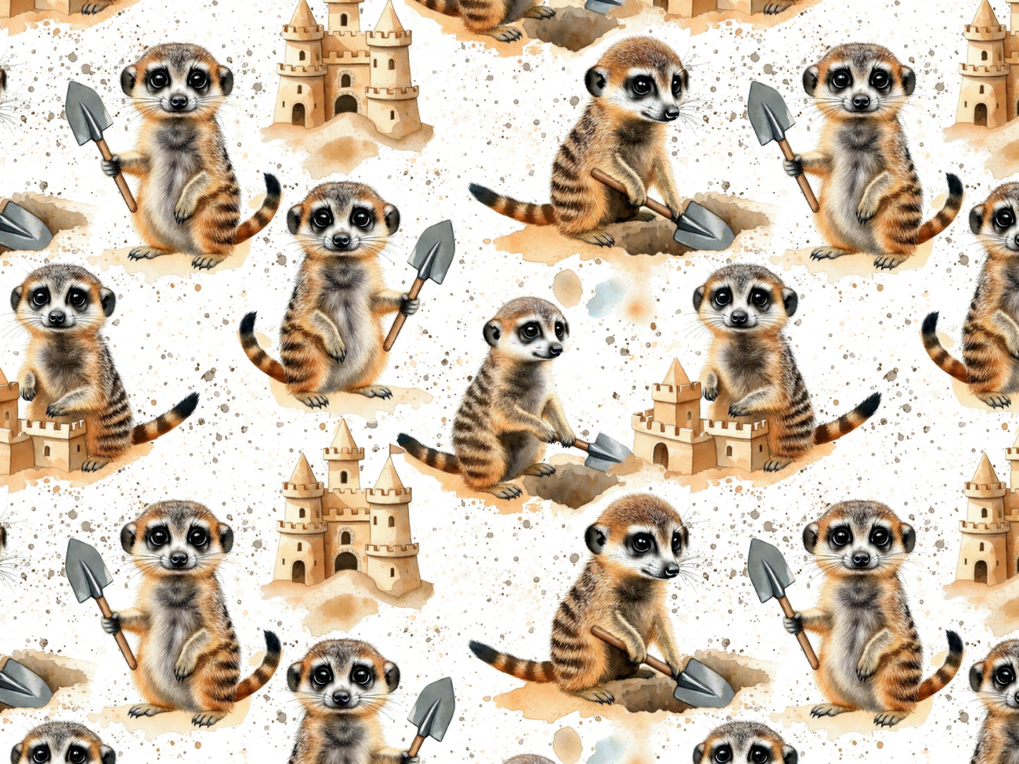 Tissu jersey - Festive Friends - Souris