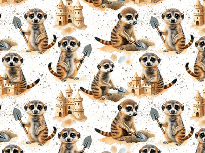 Tissu jersey - Festive Friends - Souris