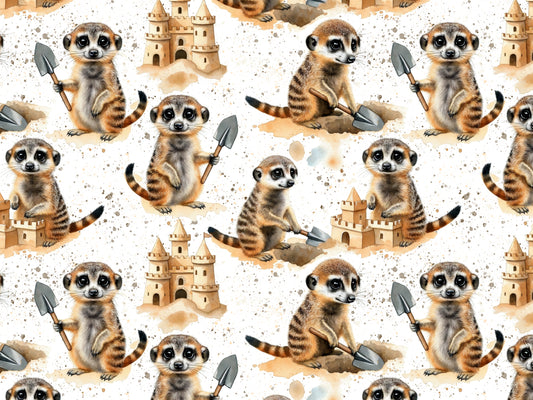 Tissu jersey - Festive Friends - Souris