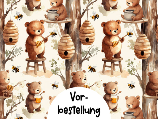 VORBESTELLUNG Jersey Stoff - Honigglück