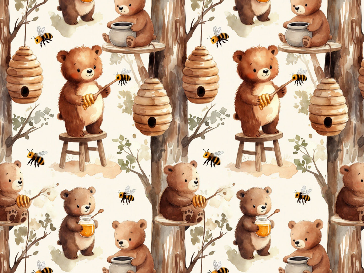 Tissu jersey - Festive Friends - Souris