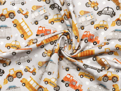 Jersey Fabric - Festive Friends - Mouse