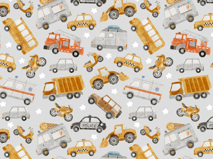 Jersey Fabric - Festive Friends - Mouse