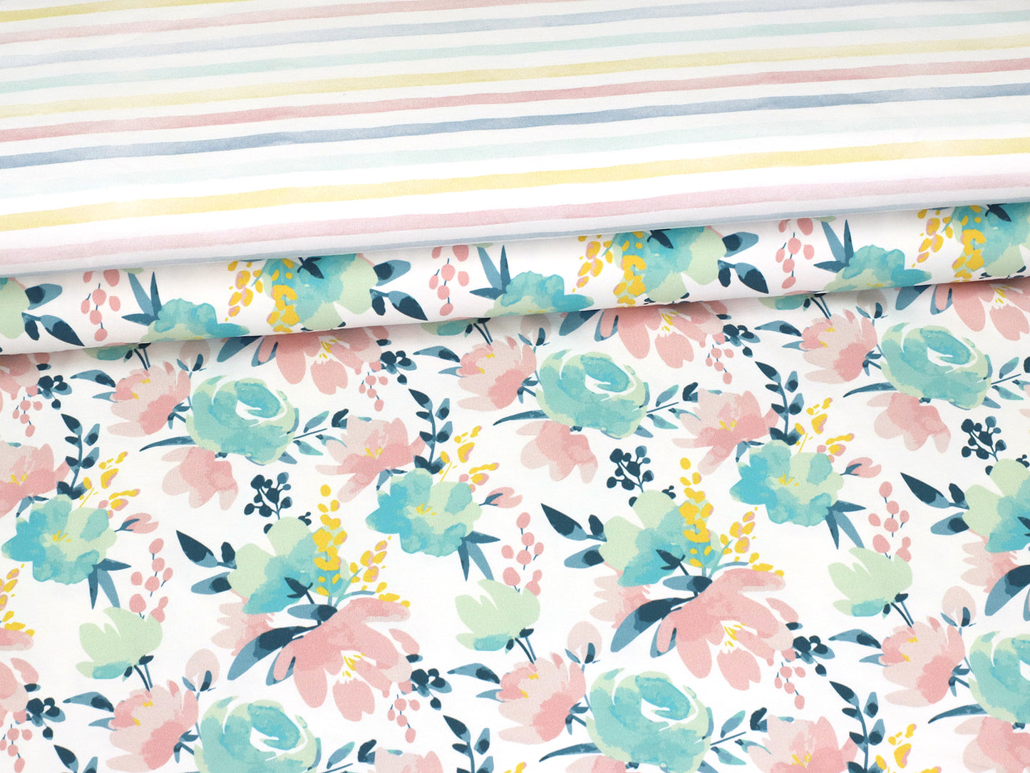 stoff-jersey-baumwolle-baumwolljersey-eigenproduktion-kathi-kunterbunt-flourish-kombi-streifen