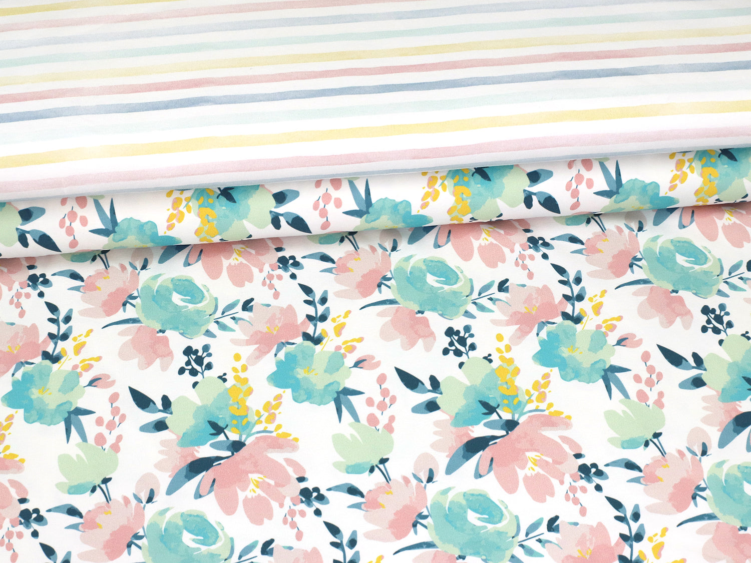 stoff-jersey-baumwolle-baumwolljersey-eigenproduktion-kathi-kunterbunt-flourish-kombi-streifen