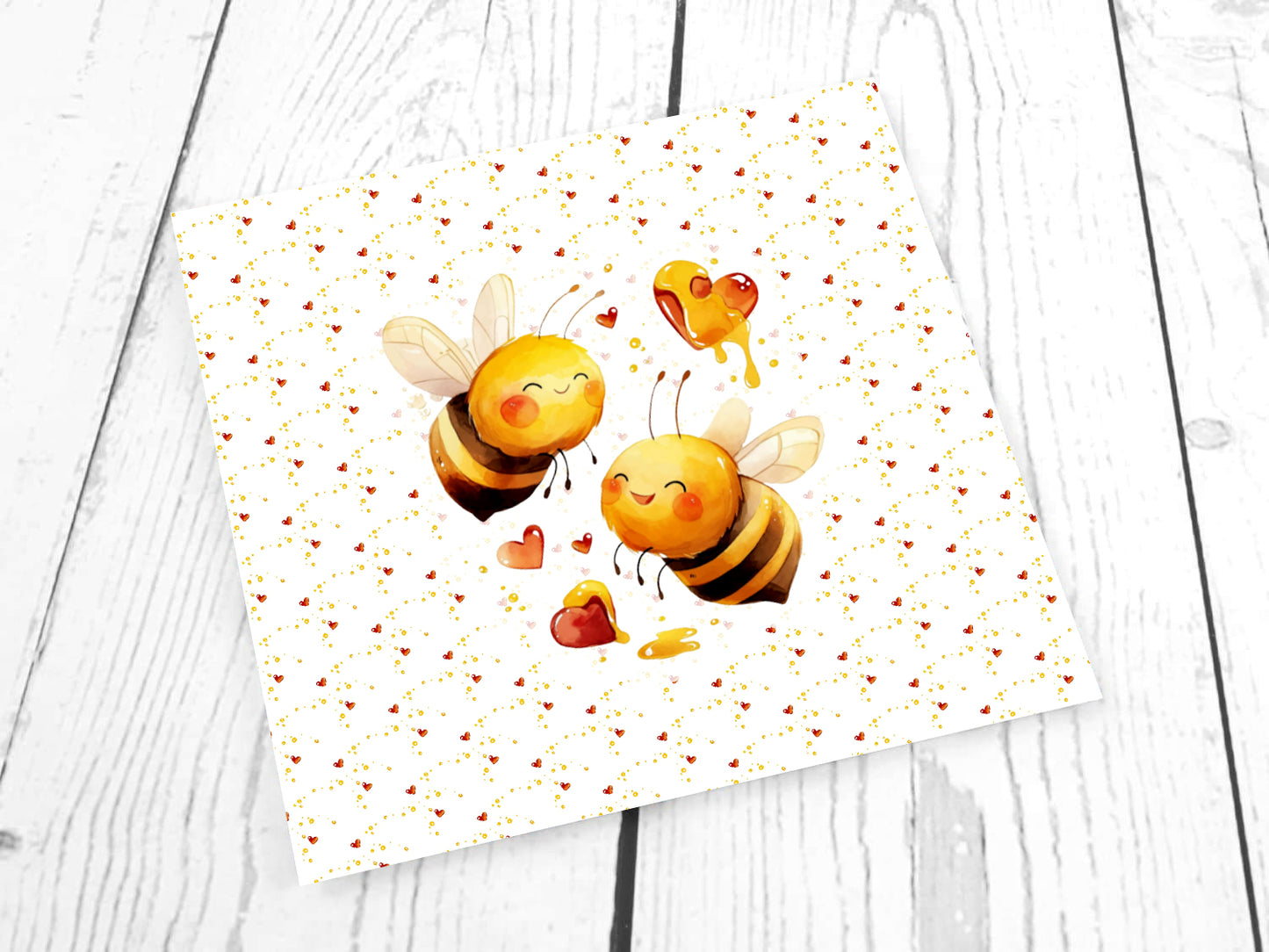 Jersey Stoff - PANEL - Kleine Honigbienen