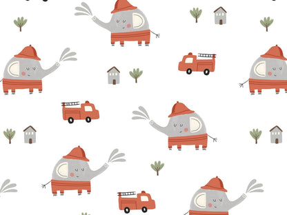 stoff-jersey-baumwolle-baumwolljersey-firefighter-elephant-elefant-tier-feuerwehr