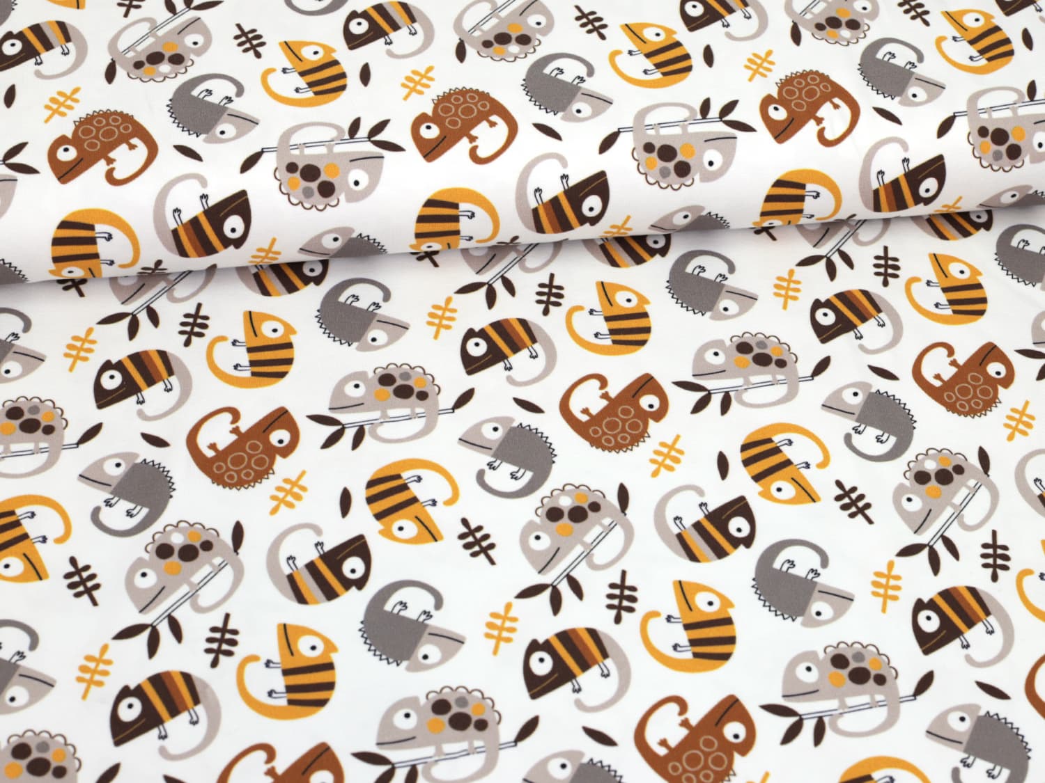 stoff-jersey-baumwolle-baumwolljersey-fruehling-sommer-chameleon-kreuz-und-quer-braun-senf-2