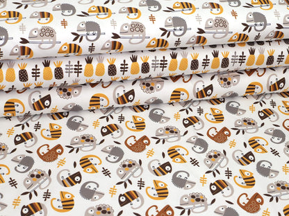 stoff-jersey-baumwolle-baumwolljersey-fruehling-sommer-chameleon-kreuz-und-quer-braun-senf-serie