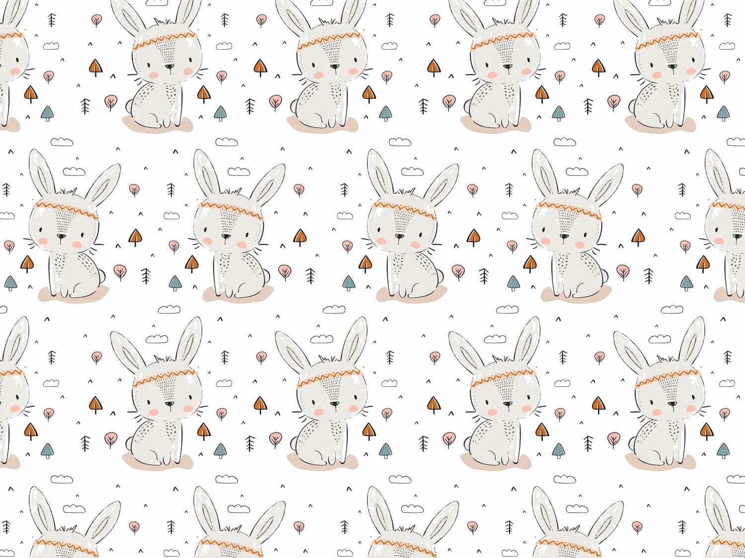 stoff-jersey-baumwolle-baumwolljersey-fruehling-sommer-eigenproduktion-kathi-kunterbunt-ostern-indianer-hase-little-one-weiss