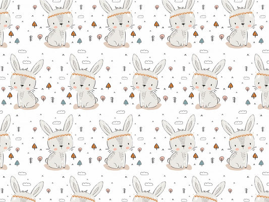 stoff-jersey-baumwolle-baumwolljersey-fruehling-sommer-eigenproduktion-kathi-kunterbunt-ostern-indianer-hase-little-one-weiss