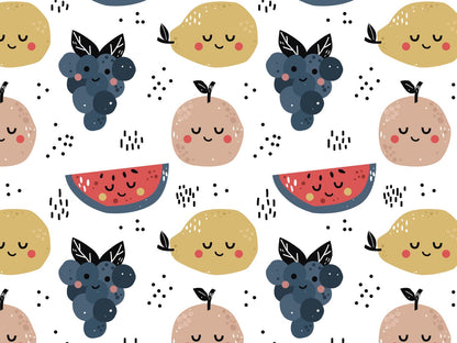 stoff-jersey-baumwolle-baumwolljersey-fruehling-sommer-fruechte-obst-mit-gesicht-melone-weintraube