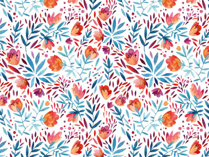 stoff-jersey-baumwolle-baumwolljersey-fruehling-sommer-herbst-blumen-winter-watercolor-aquarell-floral-flower-petrol-orange-rot-2