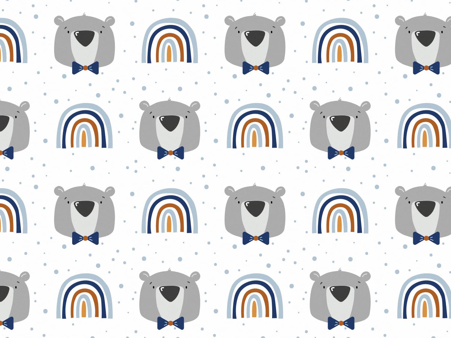stoff-jersey-baumwolle-baumwolljersey-fruehling-sommer-herbst-waldtiere-tiere-kathi-kunterbunt-little-bear-rainbow-regenbogen-kleckse-grau-blau-senf