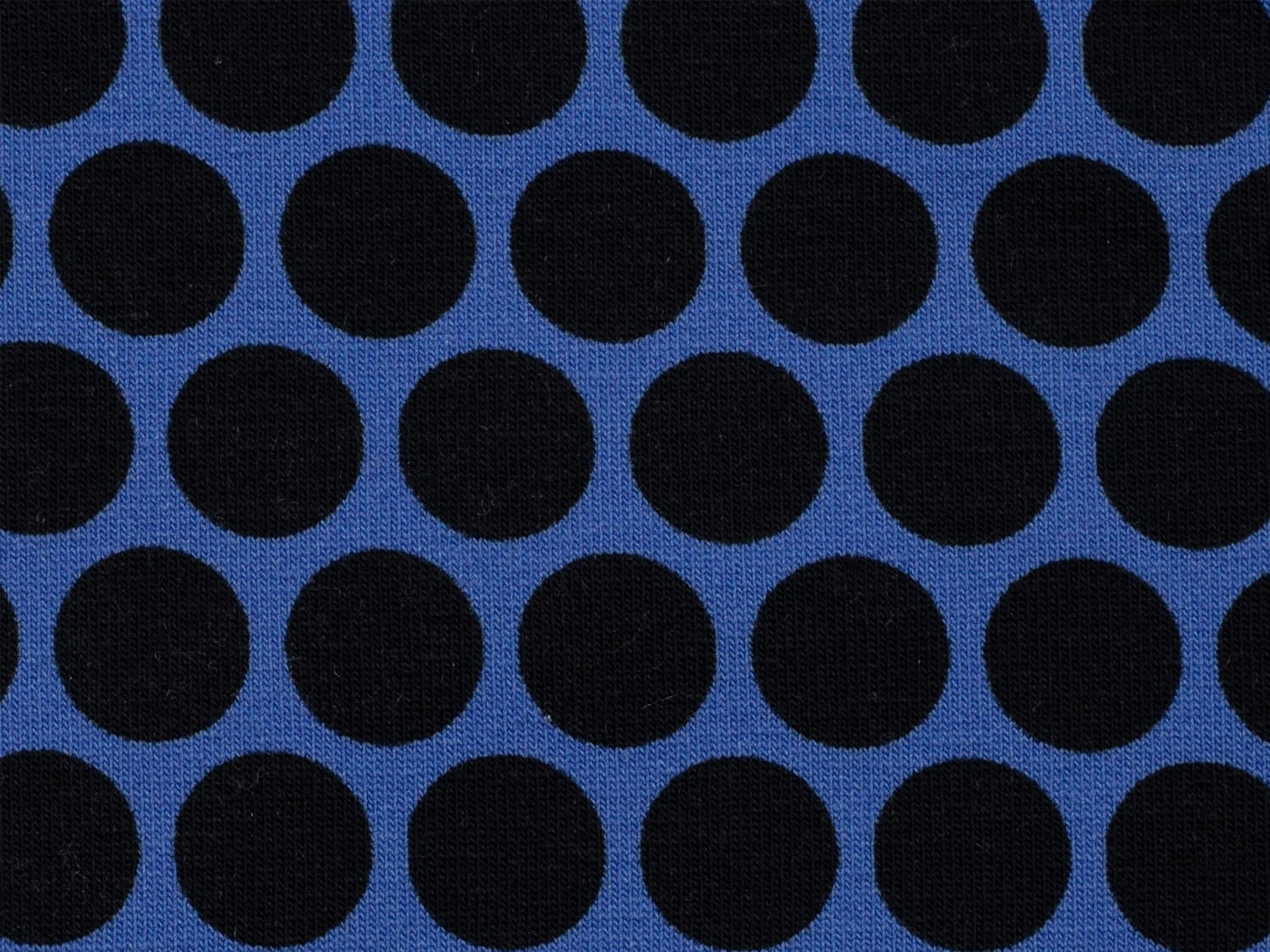 Meterware Jersey Stoff Blau Mit Punkten Musselin Stoff Double Gauze Weiße Punkte Polka Dots Nachtblau